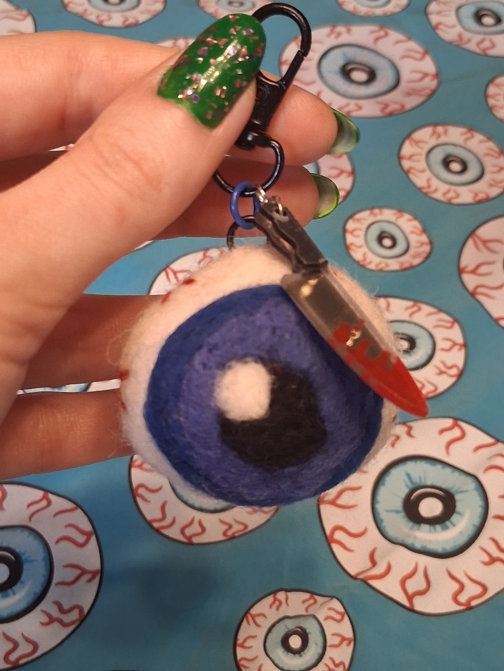 Handmade Eyeball Keychain